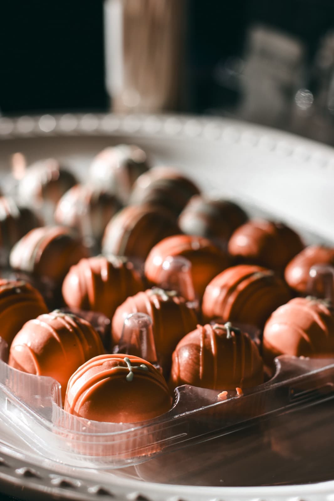 Chocolate dessert display at a catered event